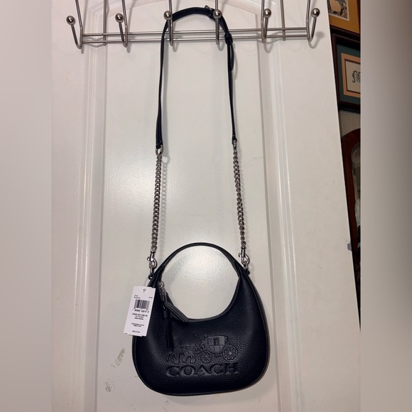 🖤 NWT Coach Mini Carmen Crossbody in Pebble Leather - Picture 10 of 15